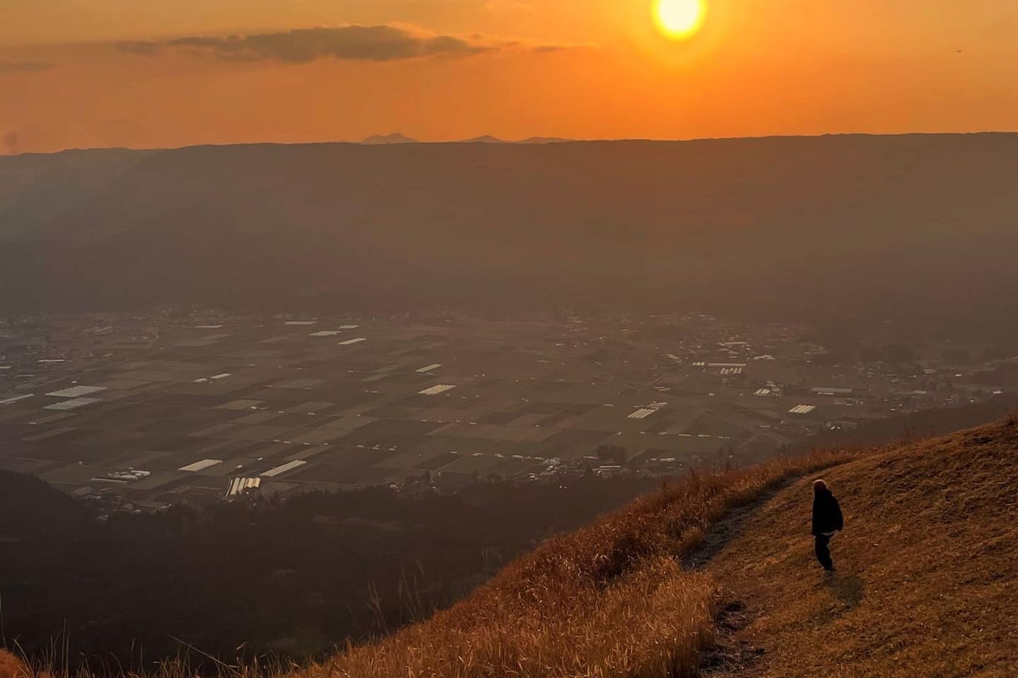 阿蘇の夕陽